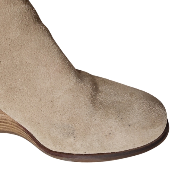 Lucky Brand Zollini Ankle Boots 7.5 Tan Suede - Picture 6 of 8